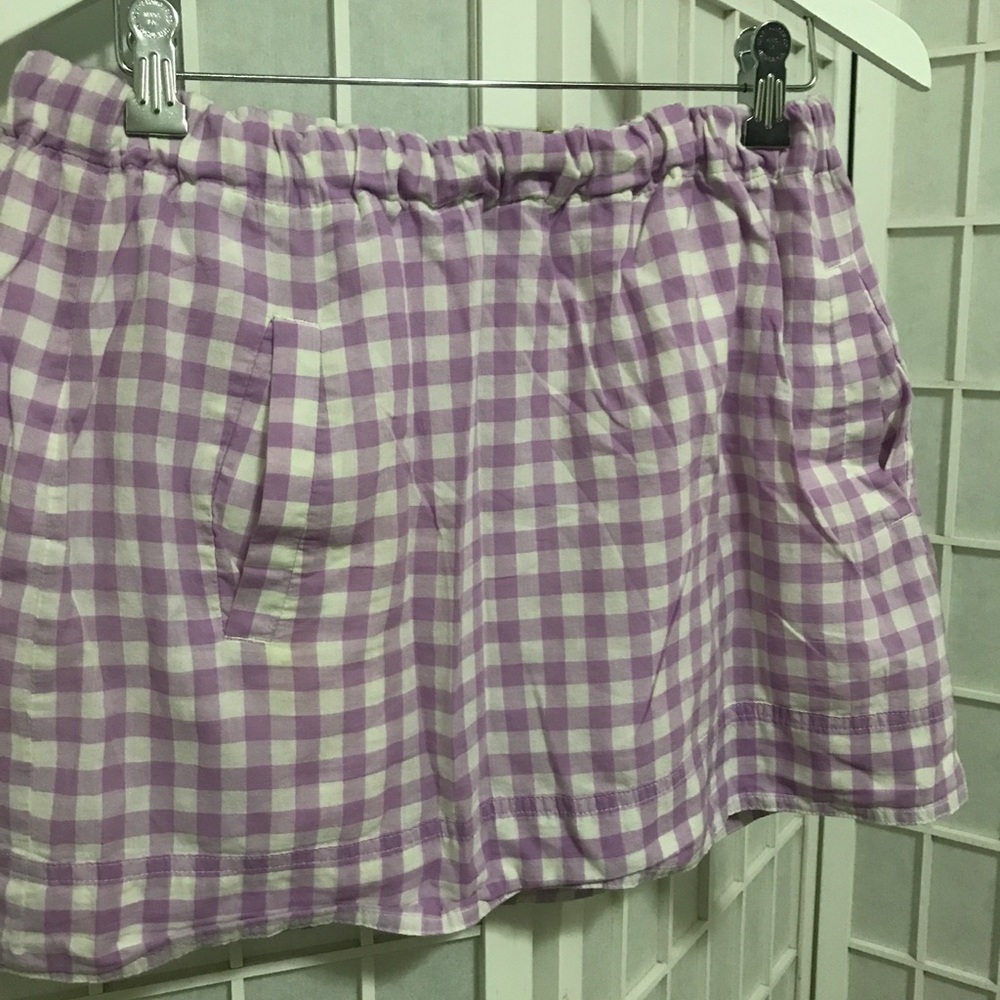 JCrew gingham skirt